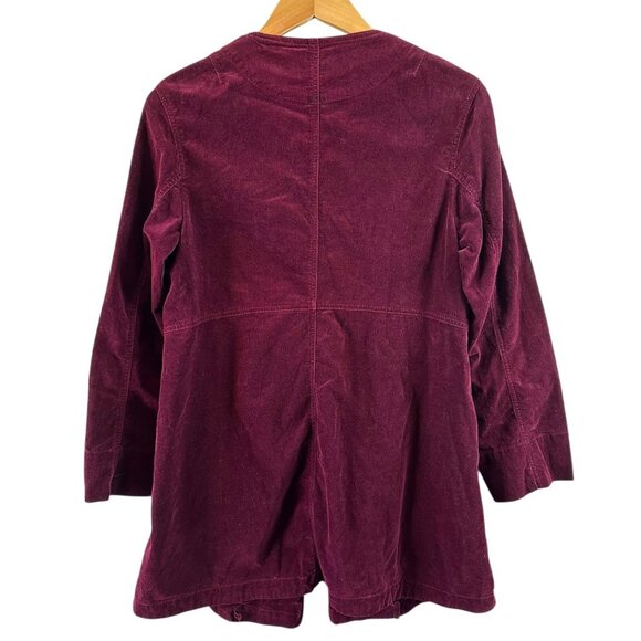 OSKA Burgundy Corduroy Button Front Jacket – Cotton/Elastane – Women’s Size 1/S - Picture 5 of 6